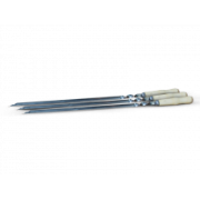 Шампур из нержавейки уголком с деревянной ручкой 610х10х1,5мм Ш191